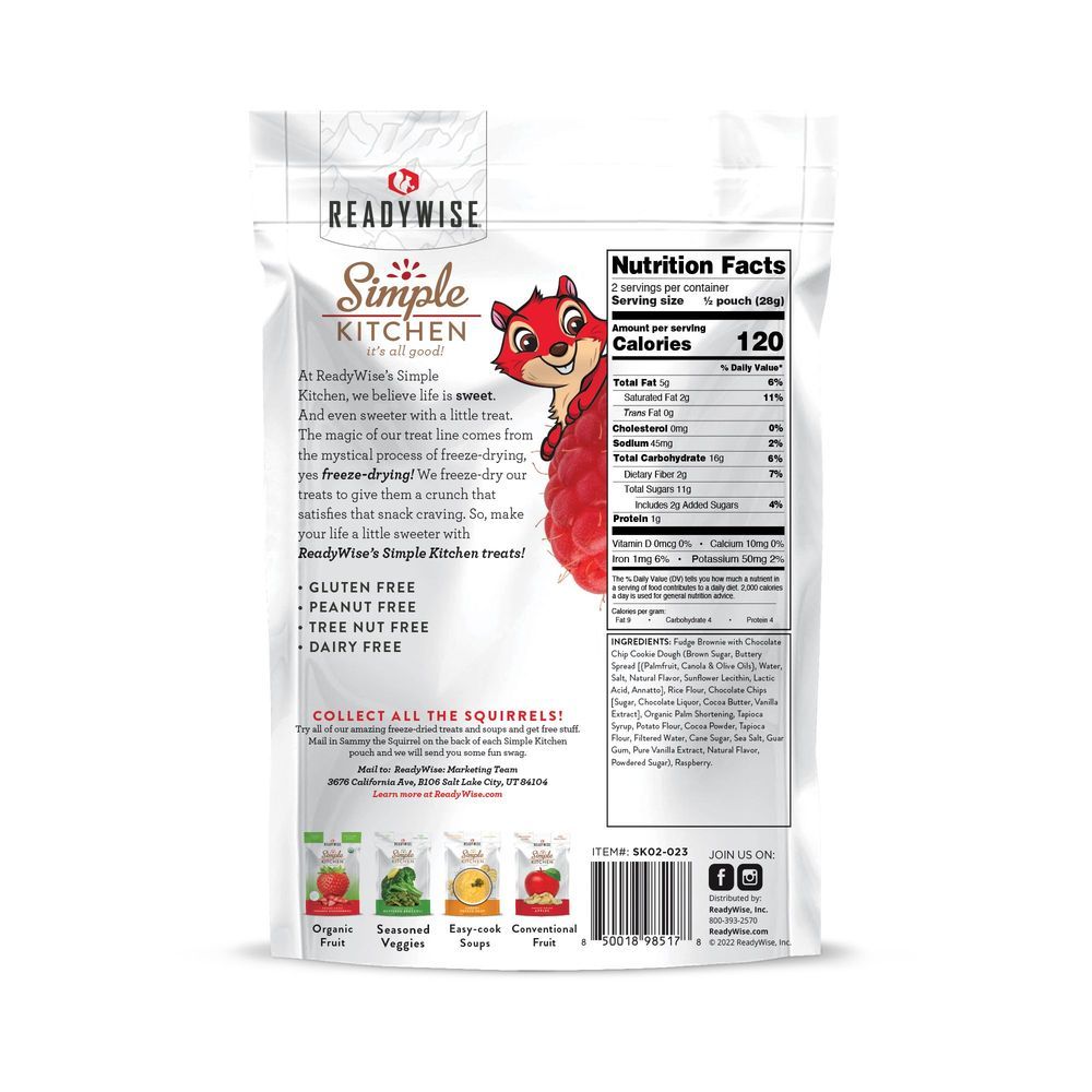Simple Kitchen Raspberries And Brownie Bites, 2 Ounce -- 6 Per Case