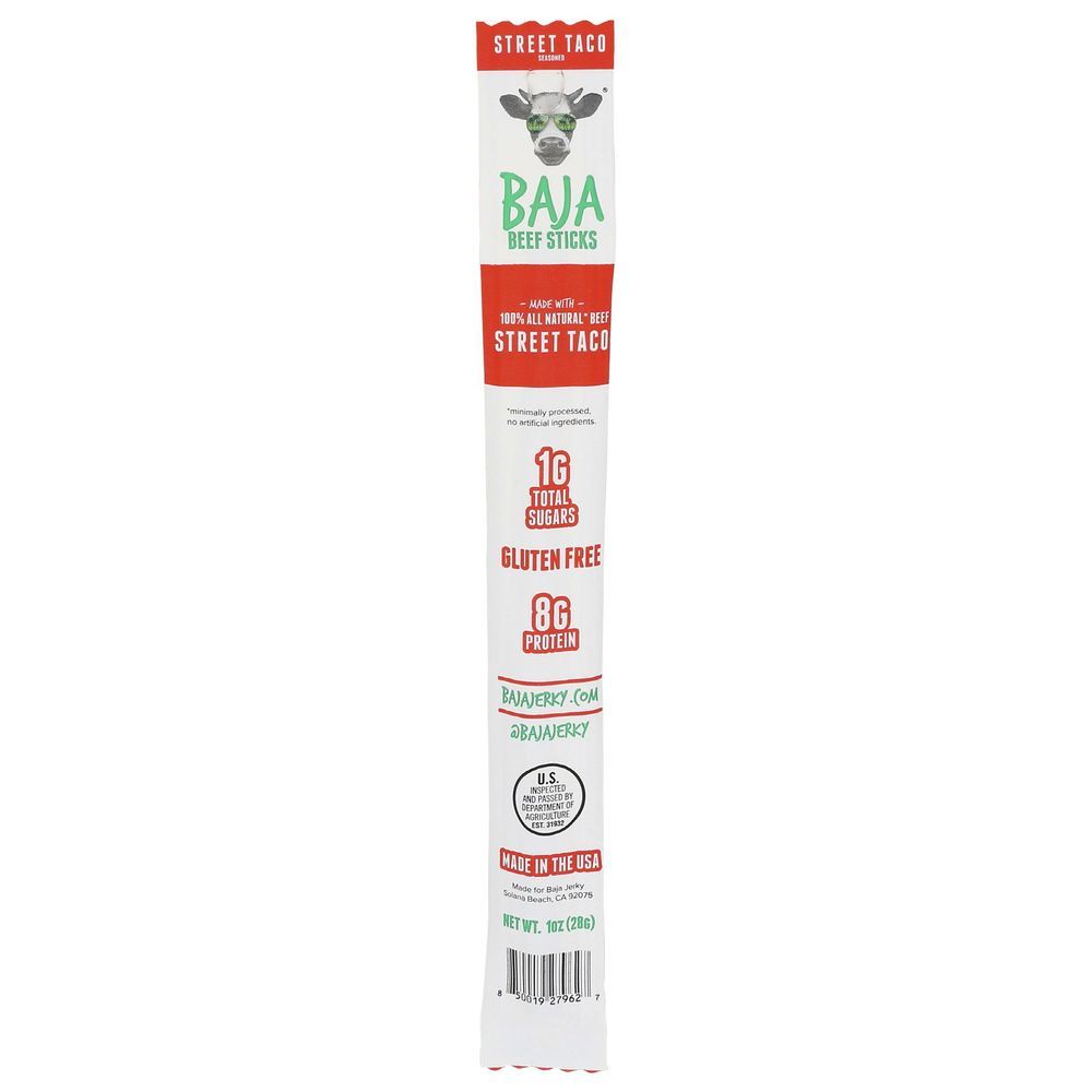 Baja Vida Street Taco Beef Sticks, 1 Ounce -- 16 Per Case