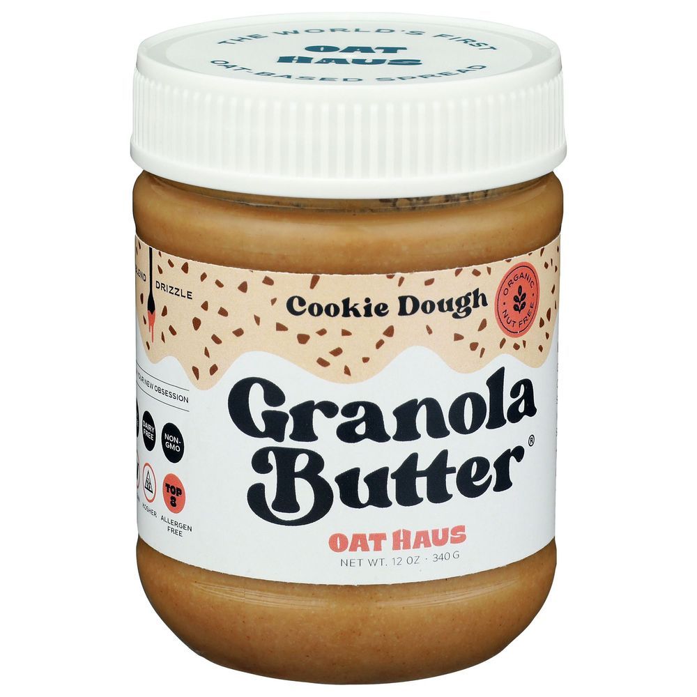 Oat Haus Cookie Dough Granola Butter, 12 Ounce -- 6 Per Case