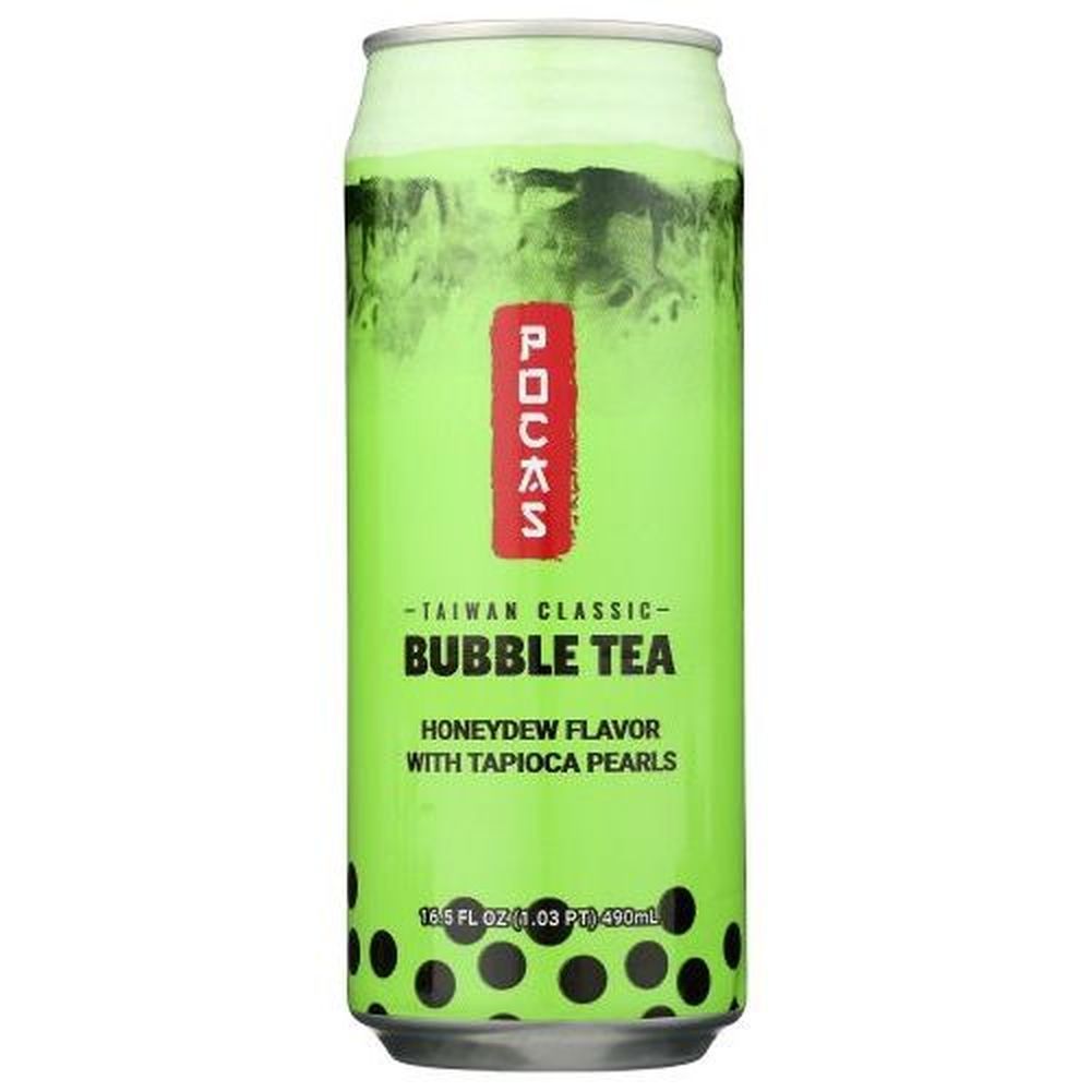 Pocas Honeydew Bubble Tea, 16.5 Fluid Ounce -- 24 Per Case