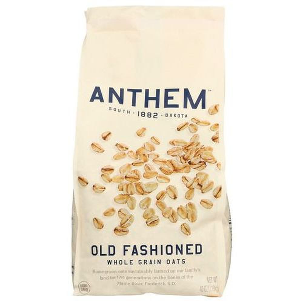 Anthem Old Fashioned Whole Grain Oats, 40 Ounce -- 6 Per Case