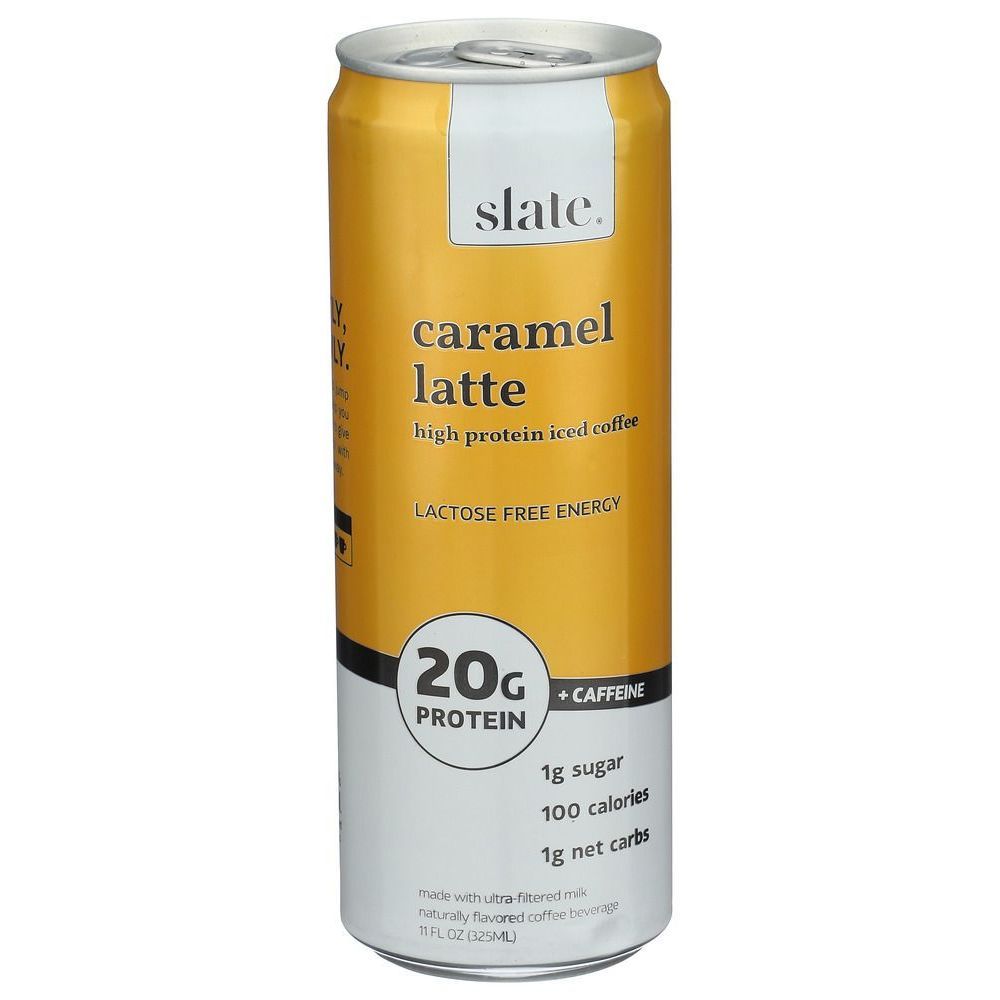 Slate Ultra Filtered Caramel Latte Protein Iced Coffee, 11 Fluid Ounce -- 12 Per Case