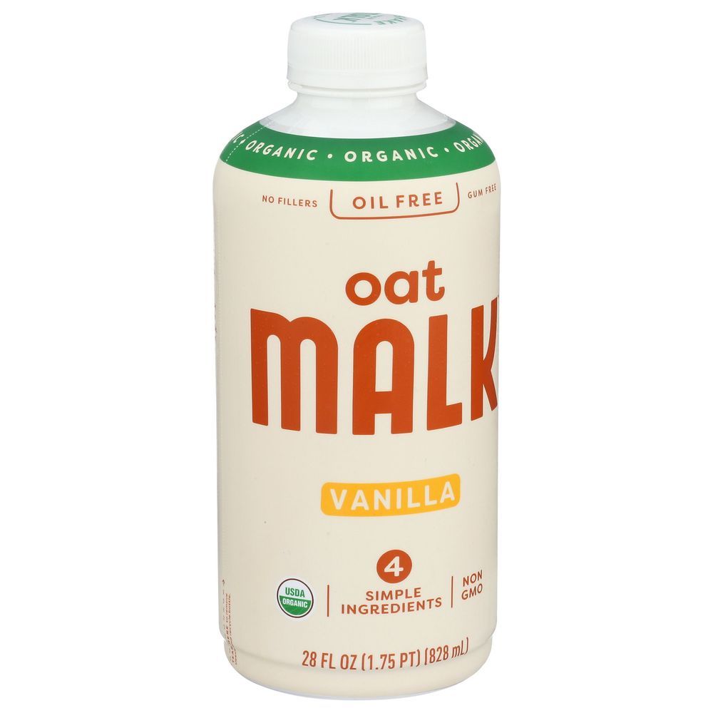 Malk Organics Vanilla Oat Malk, 28 Fluid Ounce -- 6 Per Case