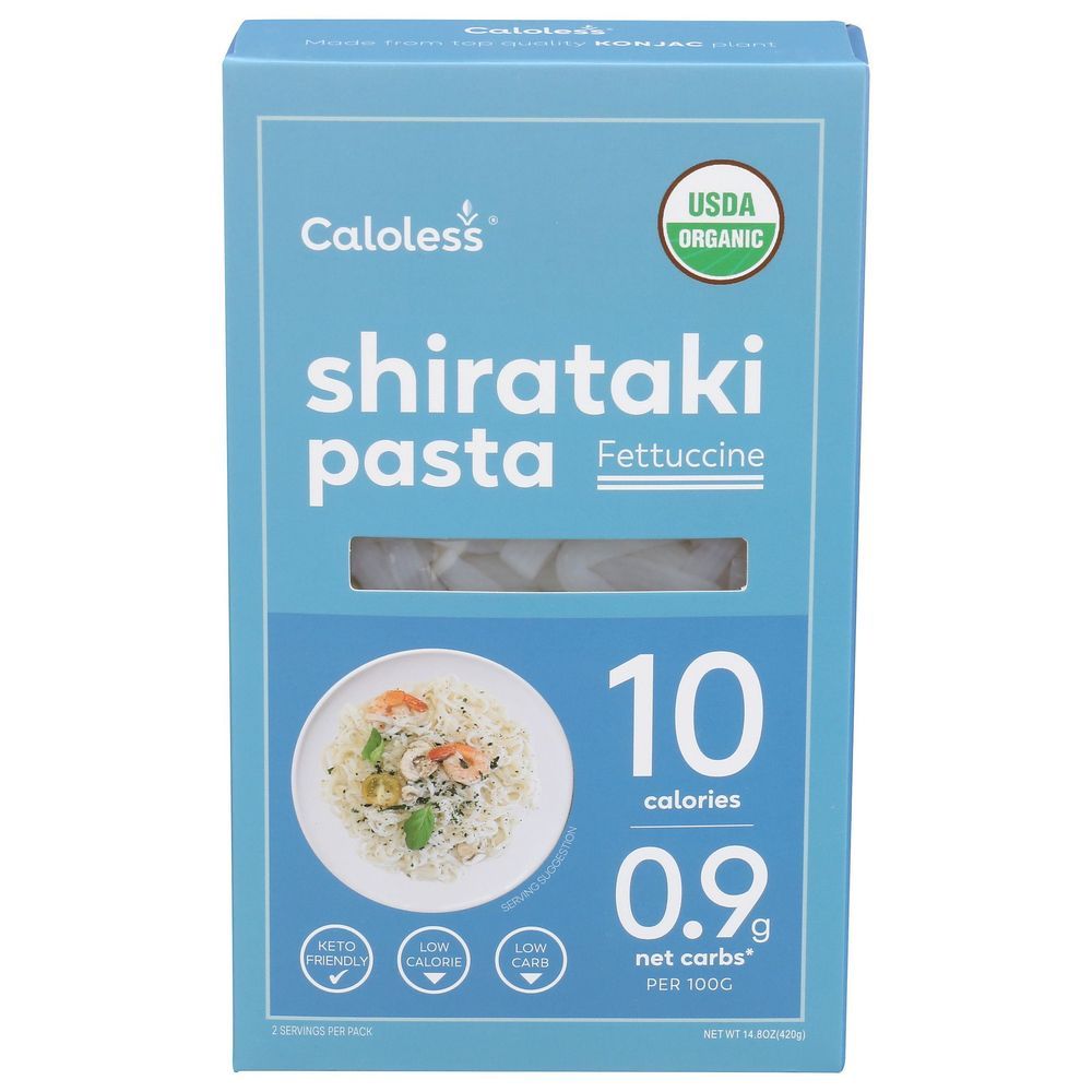Caloless Organic Shirataki Fettuccini Pasta, 16 Ounce -- 8 Per Case