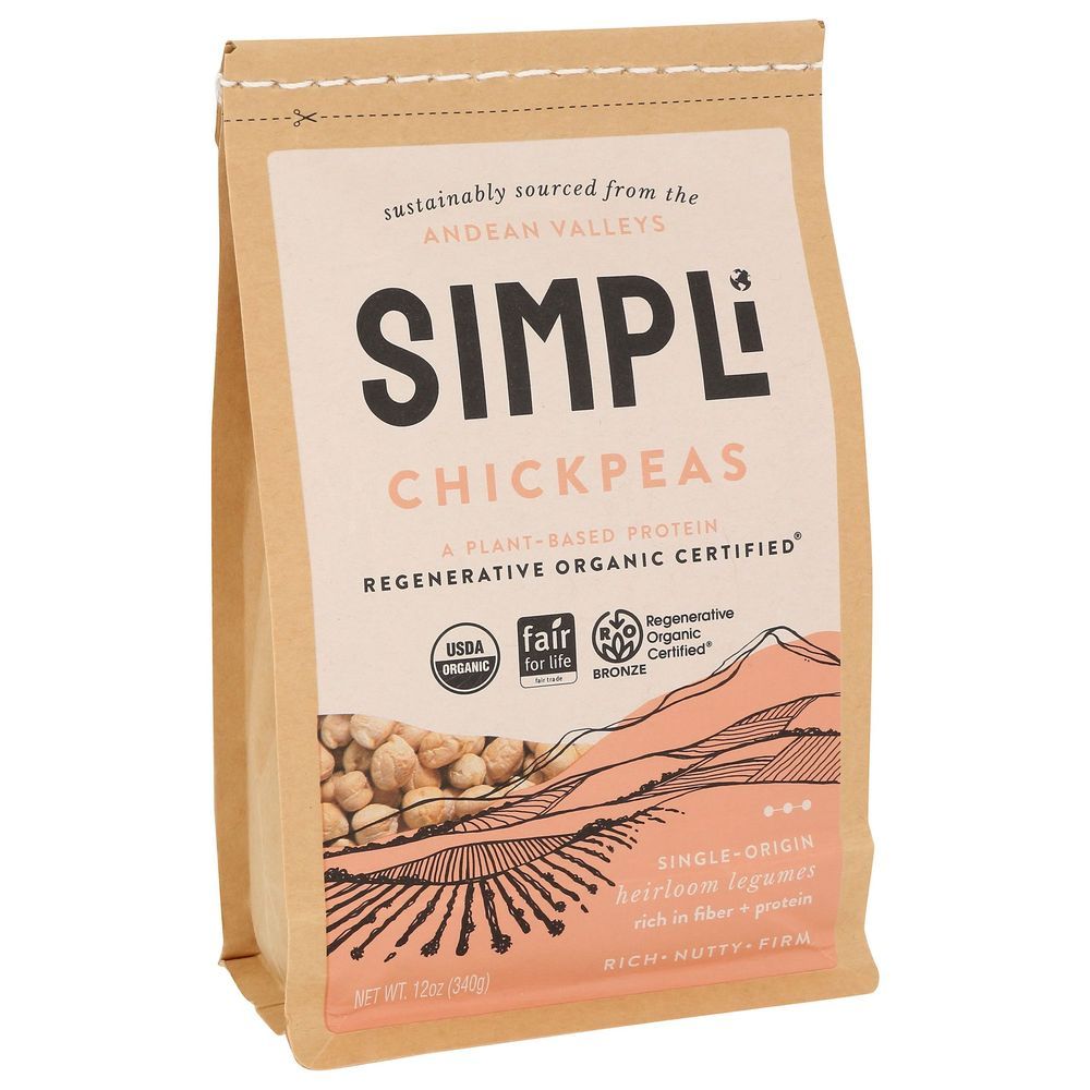 Simpli Organic Chickpeas, 12 Ounce -- 8 Per Case