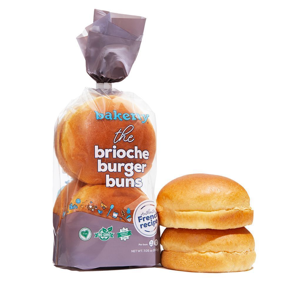Bakerly Brioche Burger Bun, 7.05 Ounce -- 18 Per Case