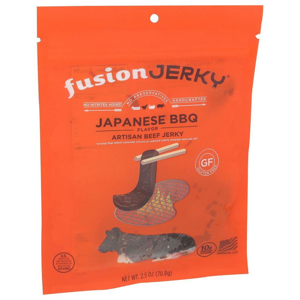 Fusion Jerky Japanese Bbq Artisan Beef Jerky, 2.5 Ounce -- 8 Per Case