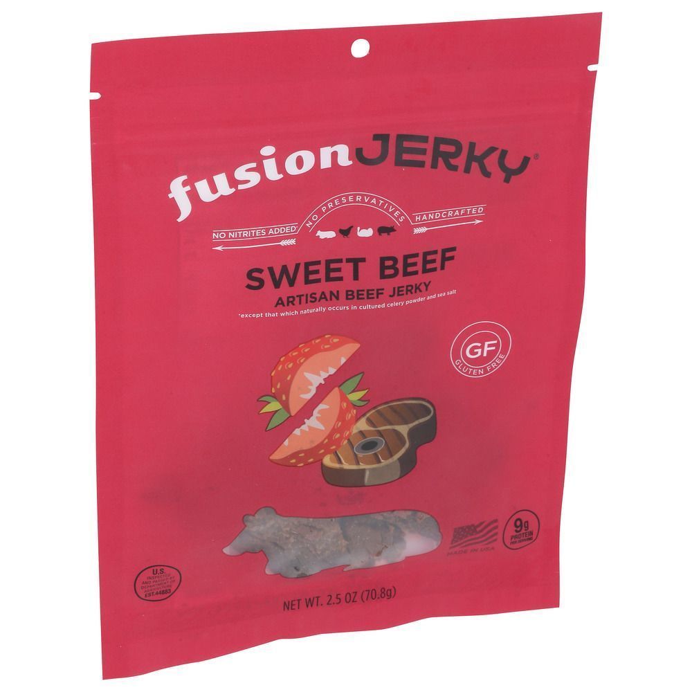 Fusion Jerky Sweet Beef Jerky, 2.5 Ounce -- 8 Per Case