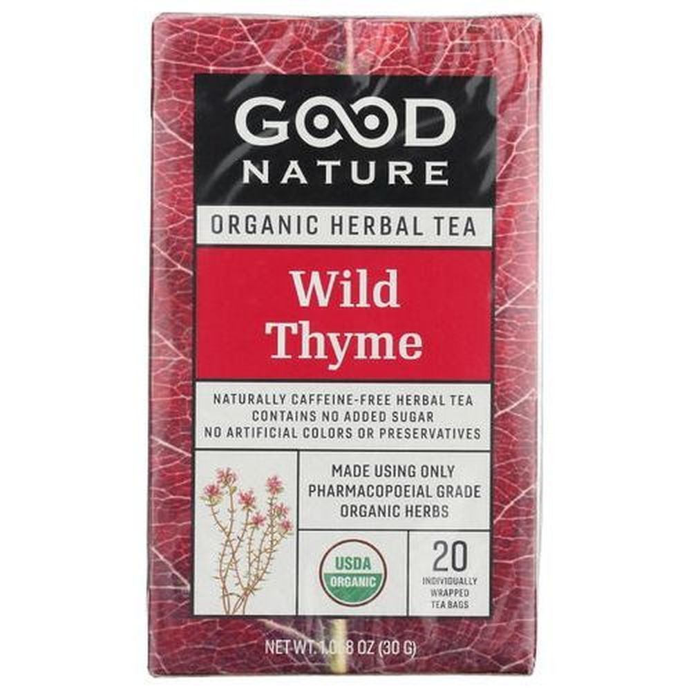 Good Nature Organic Wild Thyme Herbal Tea, 1.058 Ounce -- 6 Per Case