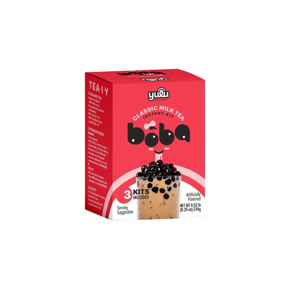 Yulu Foods Classic Milk Tea Instant Kit, 8.25 Ounce -- 8 Per Case