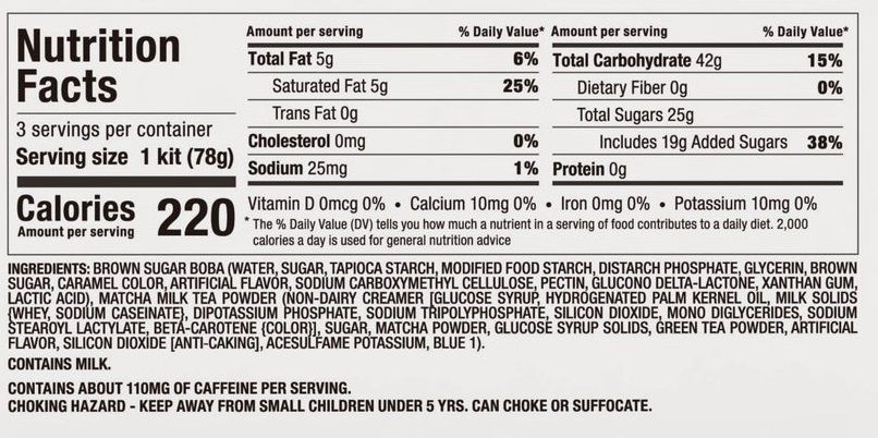 Yulu Foods Matcha Milk Tea Instant Kit, 8.25 Ounce -- 8 Per Case