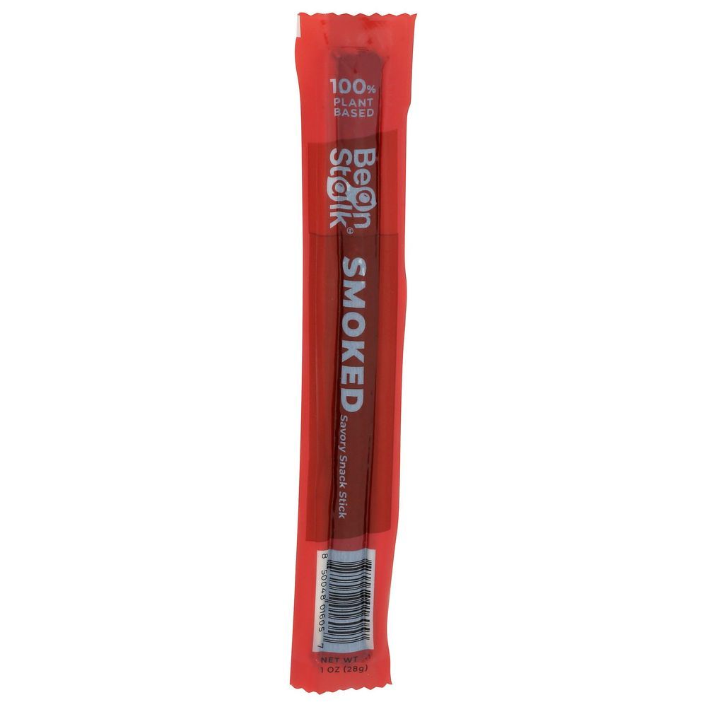 Beanstalk Smoked Plant Based Protein Savory Snack Stick, 1 Ounce -- 24 Per Case