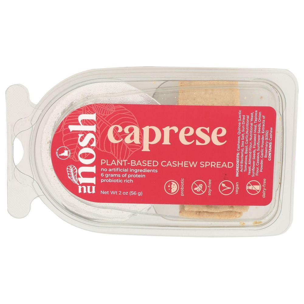 Nosh Caprese Cashew Spread With Crackers, 2 Ounce -- 12 Per Case