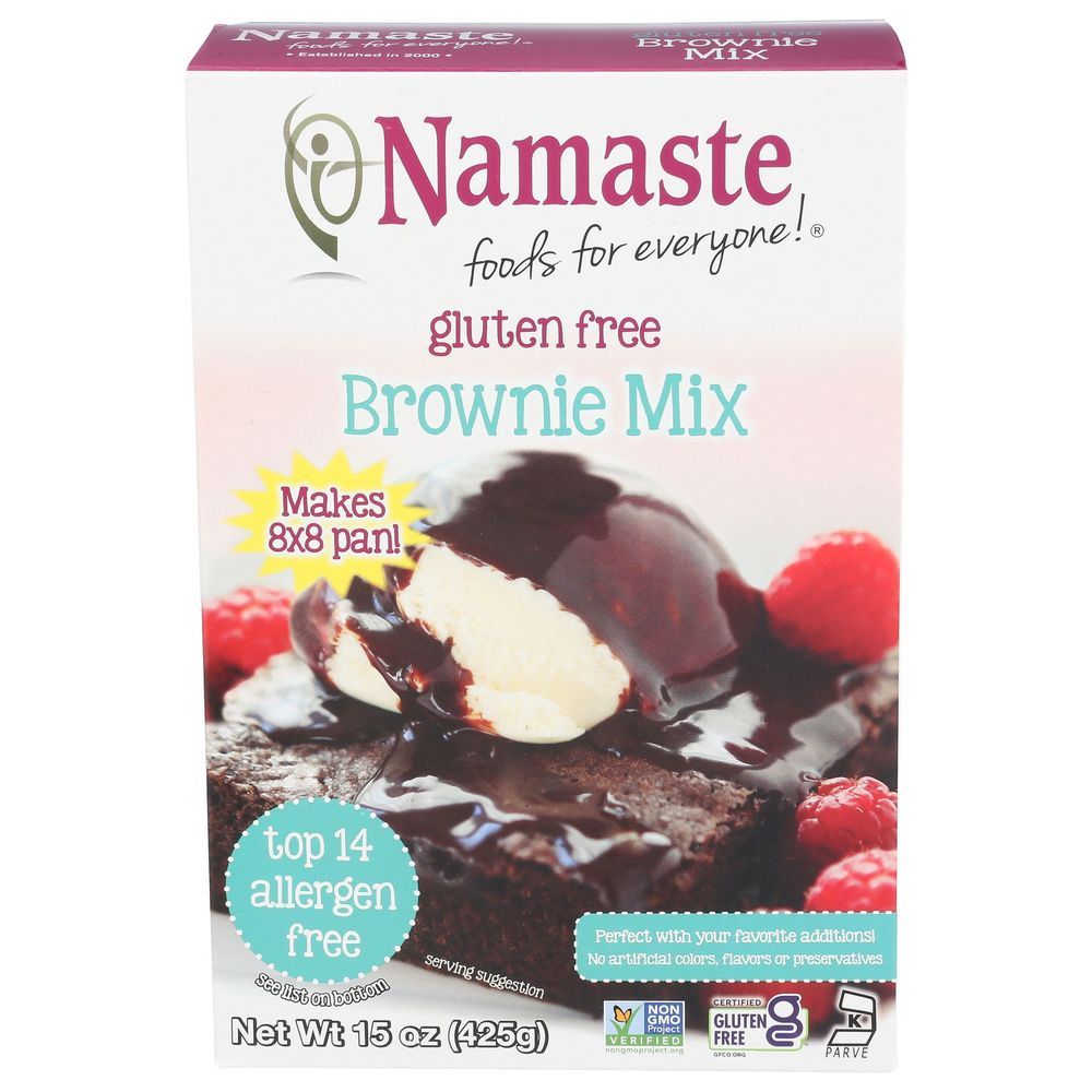 Namaste Gluten Free Brownie Mix, 15 Ounce -- 6 Per Case