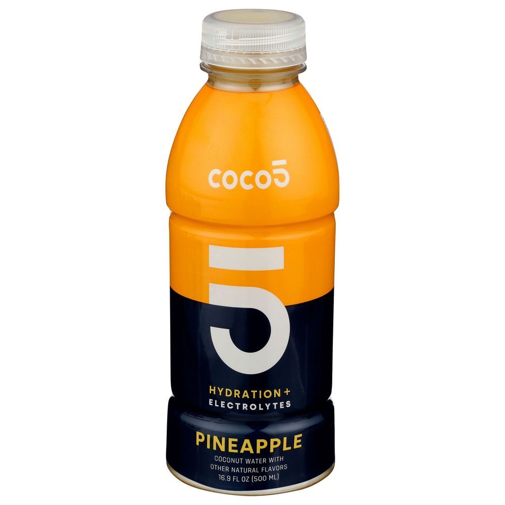 Coco5 Pineapple Coconut Water With Hydration And Electrolytes, 16.9 Fluid Ounce -- 12 Per Case