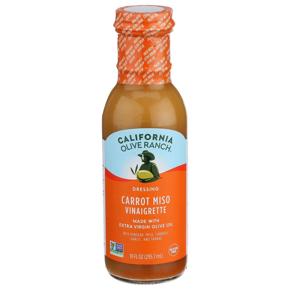 California Olive Ranch Carrot Miso Vinaigrette Dressing, 10 Fluid Ounce -- 6 Per Case