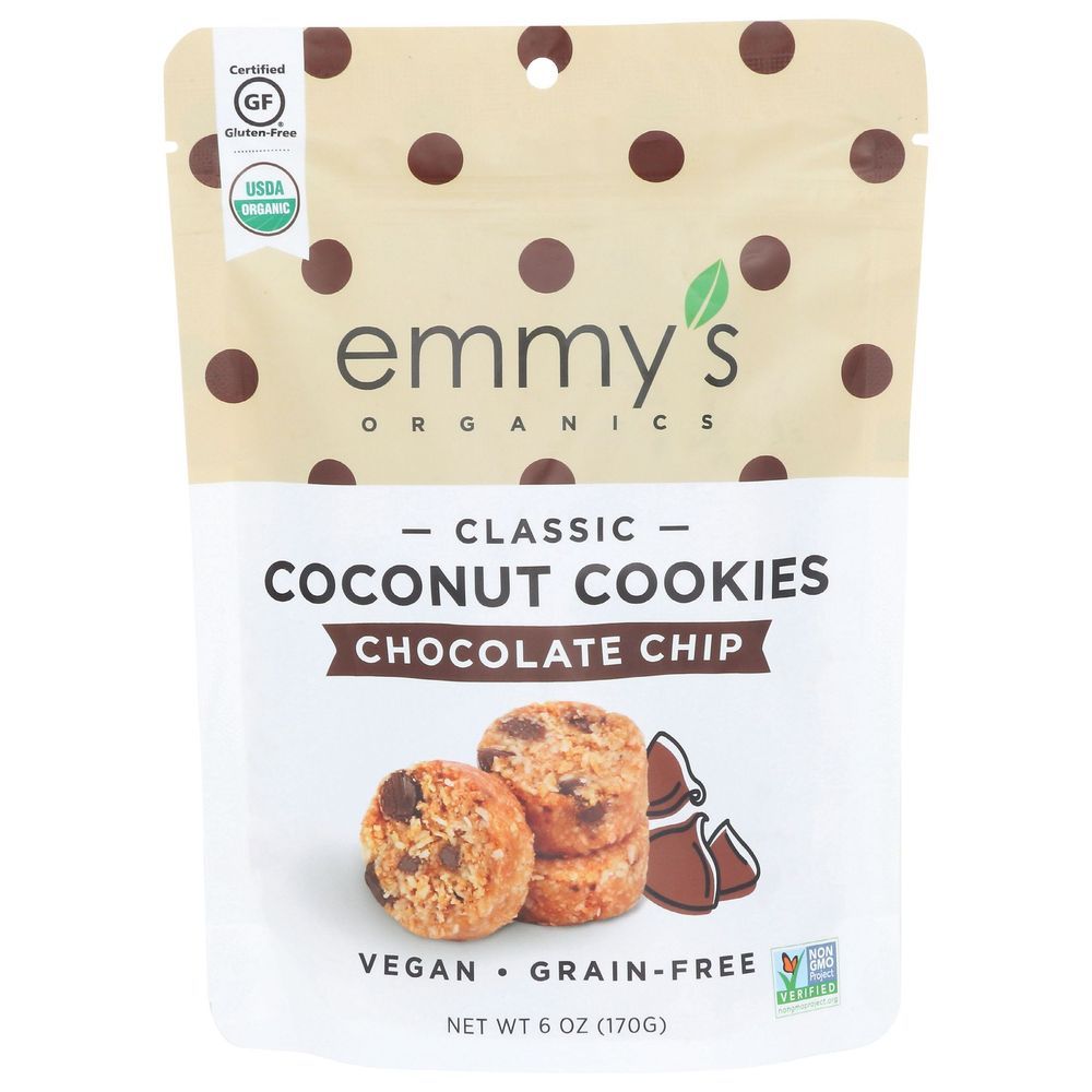 Emmys Chocolate Chip Coconut Cookies, 6 Ounce -- 8 Per Case