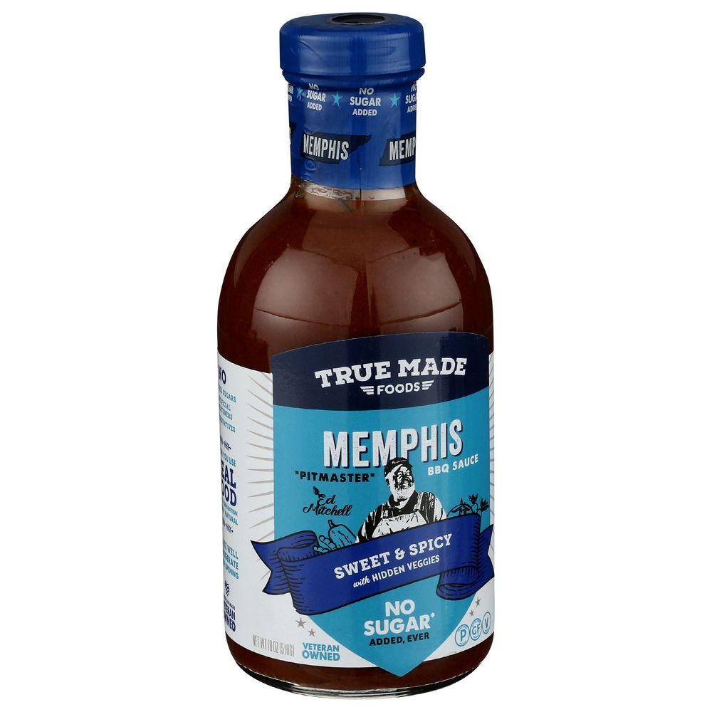 True Made Foods Memphis Pitmaster Bbq Sauce, 18 Ounce -- 6 Per Case
