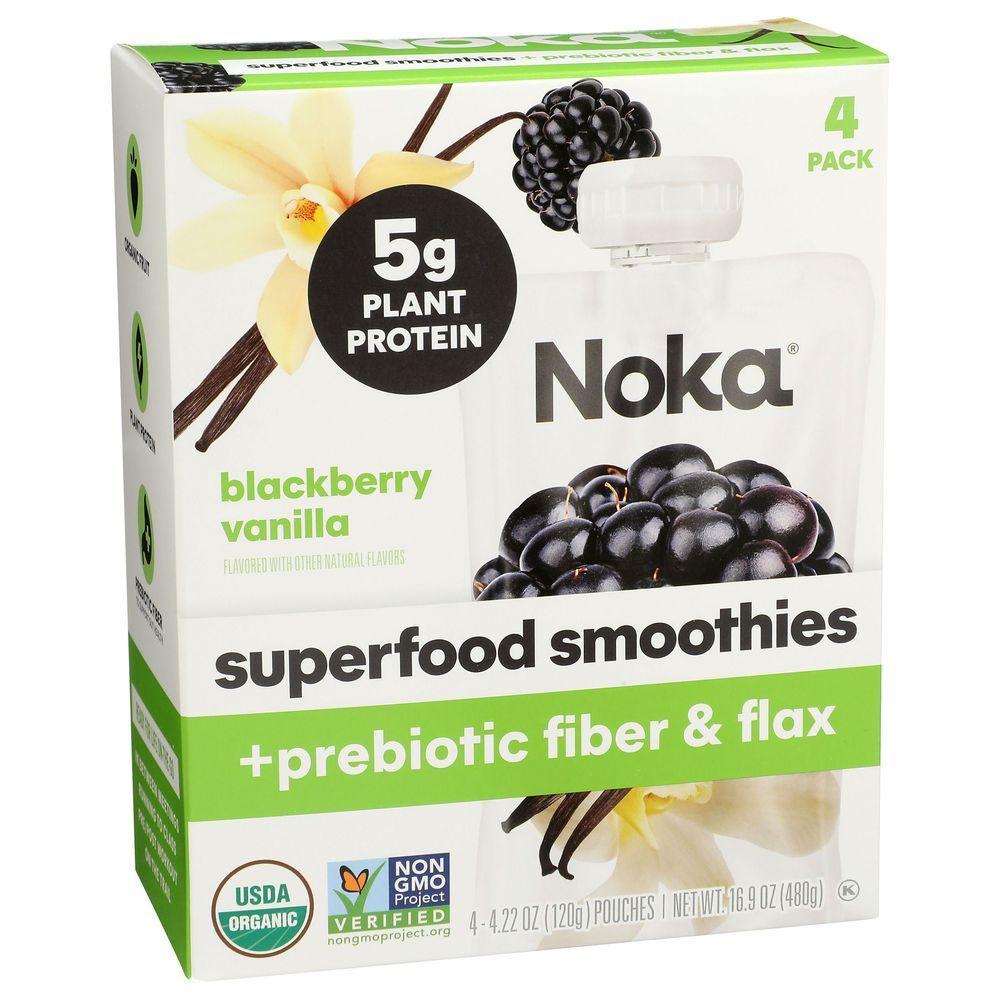 Noka Blackberry Vanilla Smoothie, 16.9 Ounce -- 6 Per Case