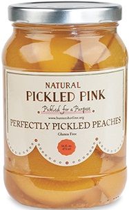 Pickled Pink Foods Perfectly Pickled Peaches, 16 Ounce -- 6 Per Case