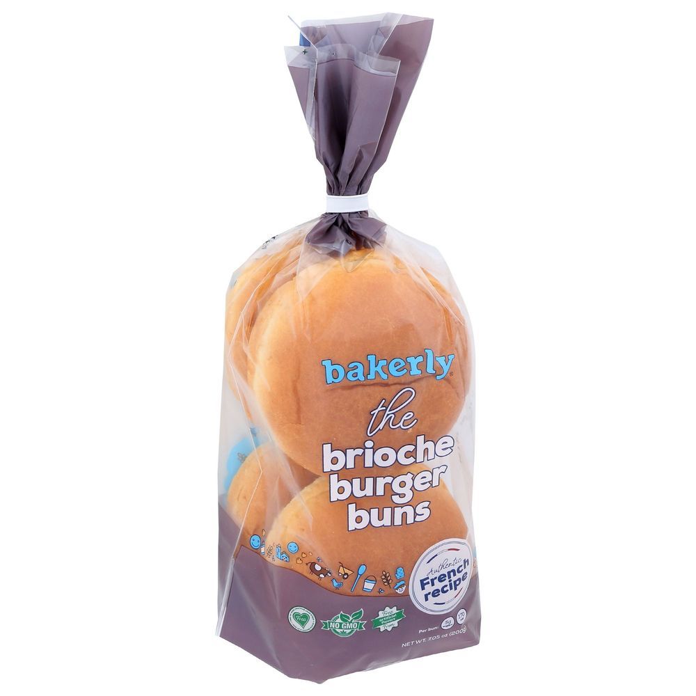 Bakerly The Brioche Burger Buns, 7.05 Ounce -- 18 Per Case