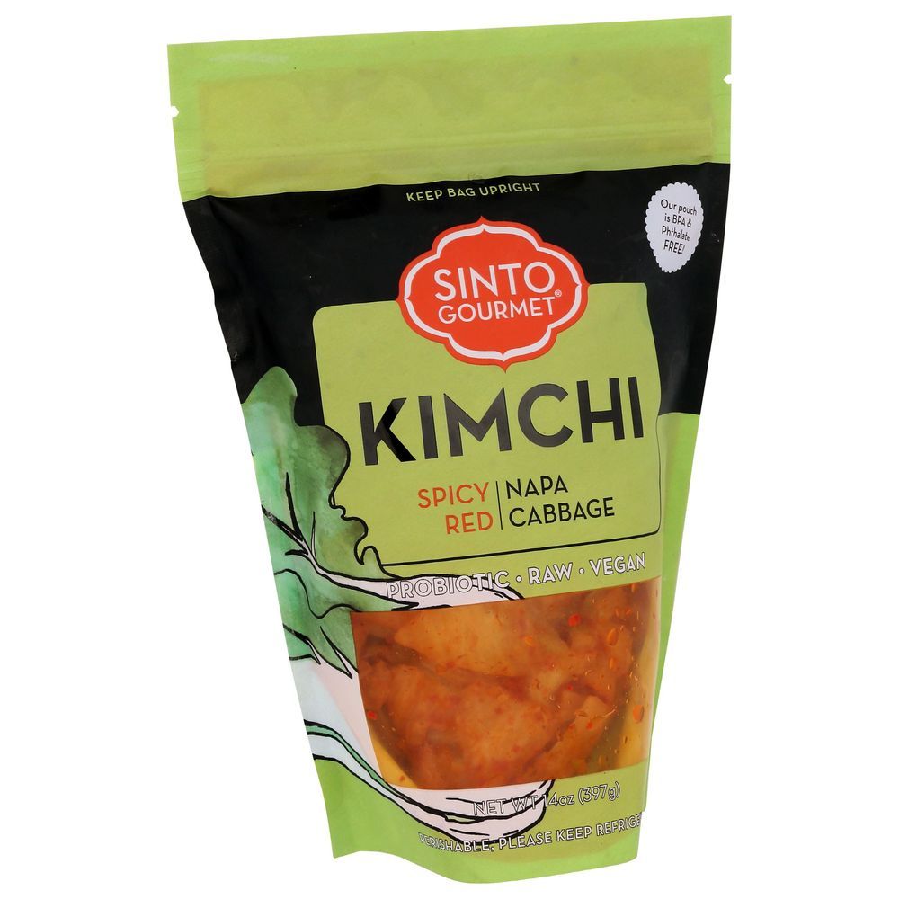 Sinto Gourmet Spicy Red Napa Cabbage Kimchi, 14 Ounce -- 6 Per Case