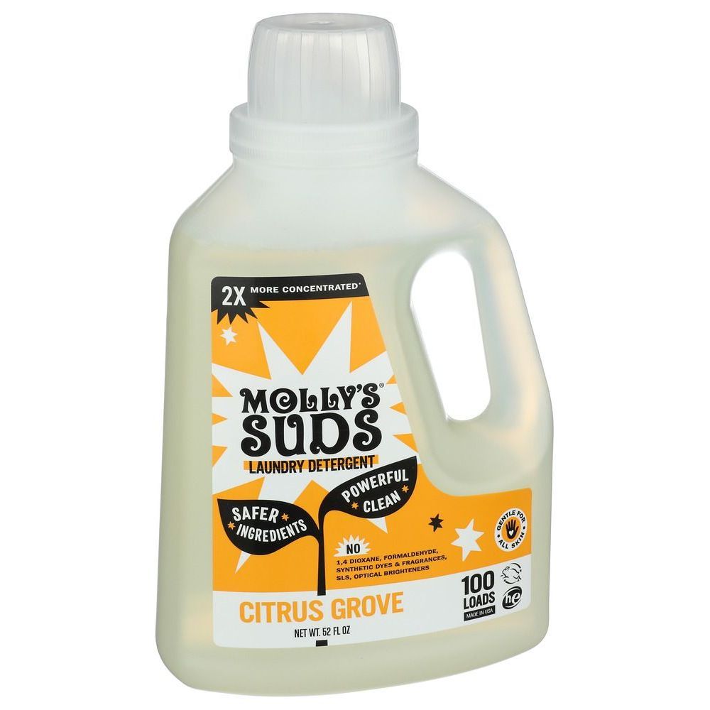 Molly's Suds Citrus Grove Liquid Landry Detergent, 52 Fluid Ounce -- 6 Per Case