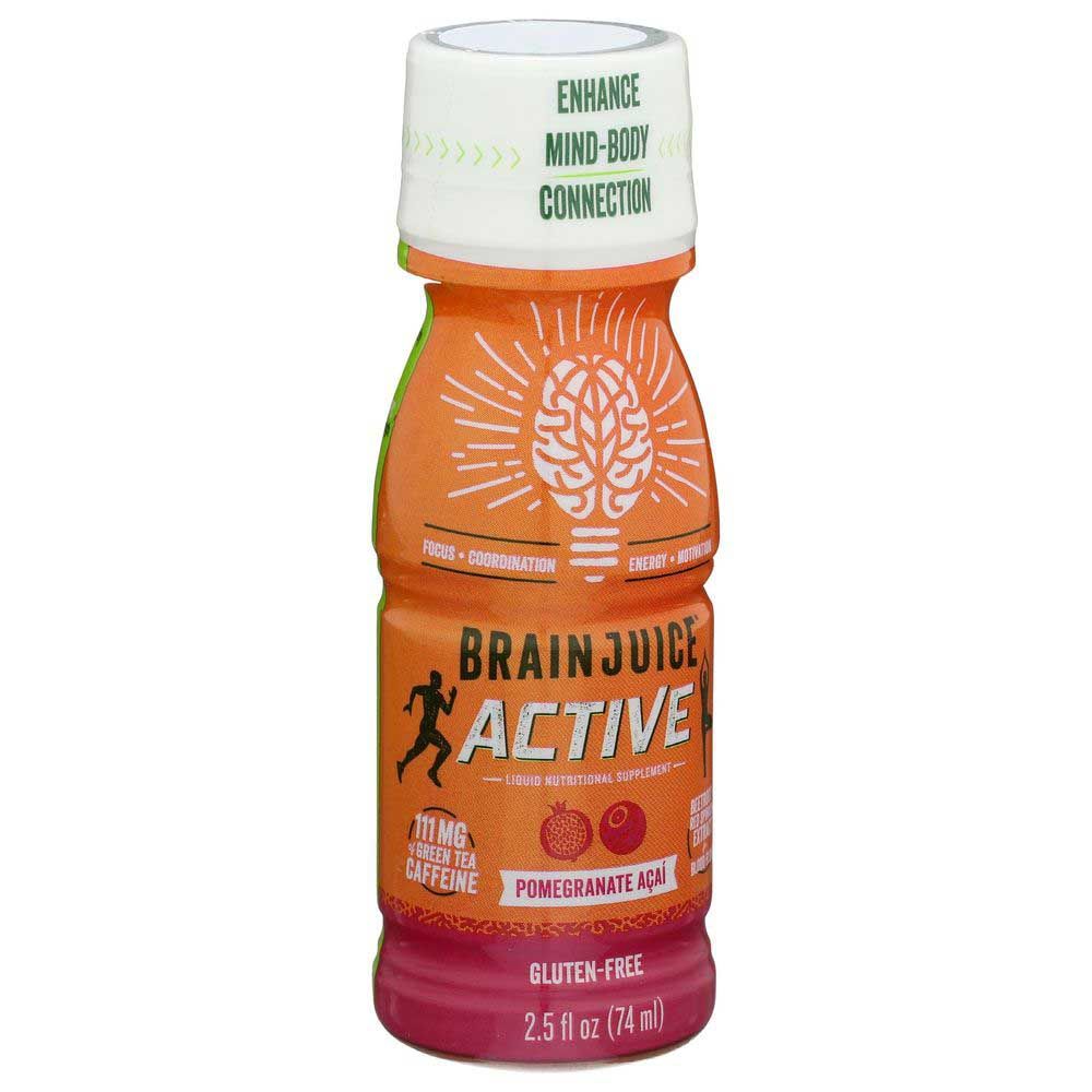 Brain Juice Active Acai Pomegranate Daily Shot, 2.5 Ounce -- 12 Per Case