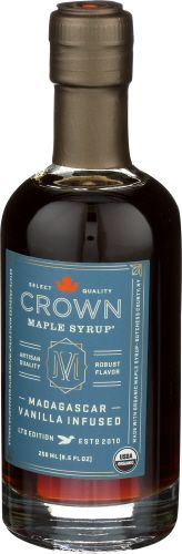 Crown Maple Madagascar Vanilla Maple Syrup, 8.5 Fluid Ounce -- 8 Per Case