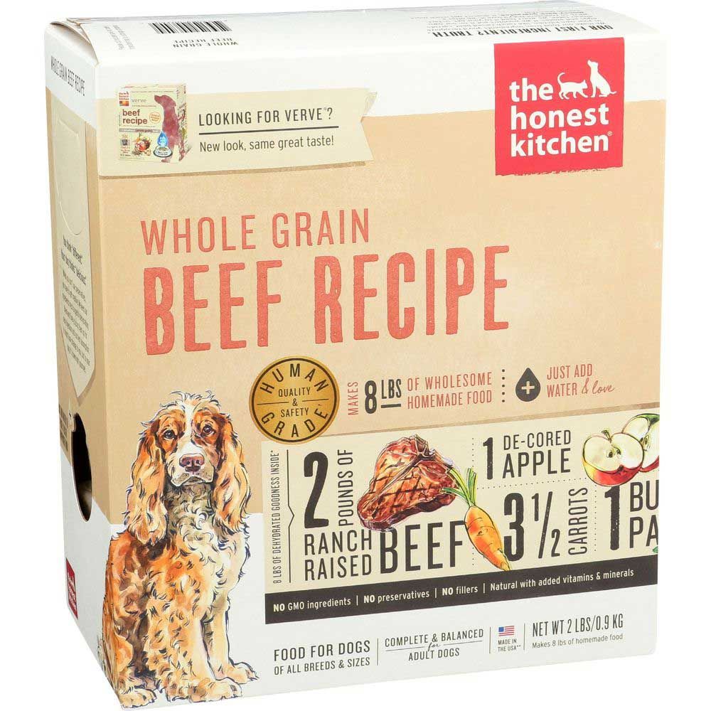 The Honest Kitchen Whole Grain Beef Recipe Dog Food, 2 Pound -- 6 Per Case