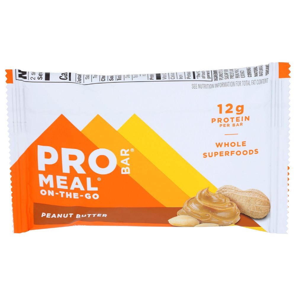 Probar Organic Peanut Butter Meal Bar, 3 Ounce -- 12 Per Case