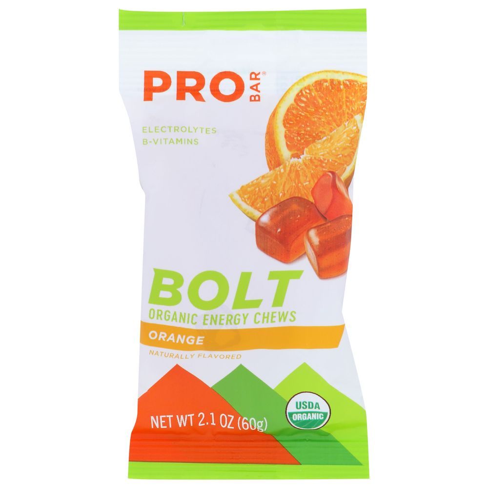 Probar Bold Organic Orange Energy Chew, 2.1 Ounce -- 12 Per Case
