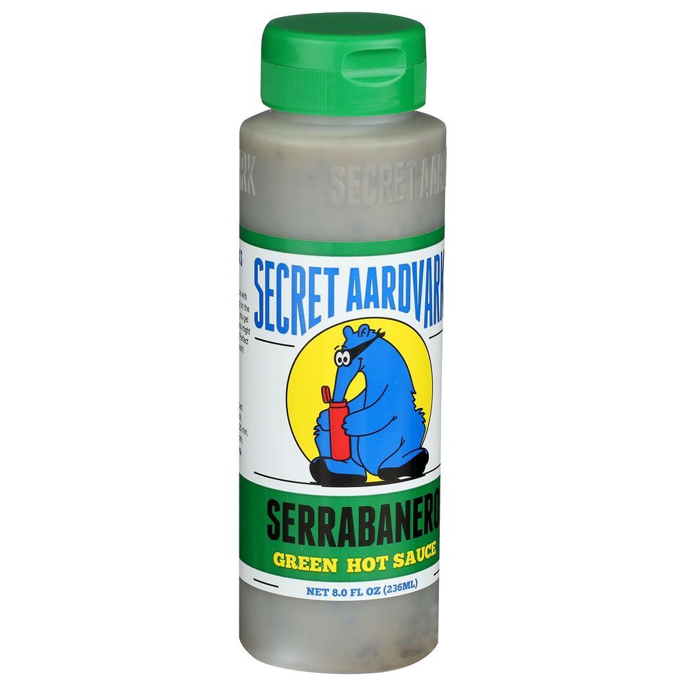 Secret Aardvark Serrabanero Green Hot Sauce, 8 Fluid Ounce -- 6 Per Case