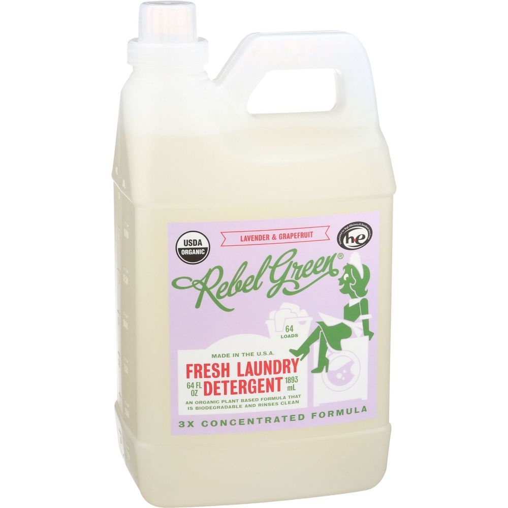 Rebel Green Lavender And Grapefruit Fresh Laundry Detergent, 68 Ounce -- 4 Per Case