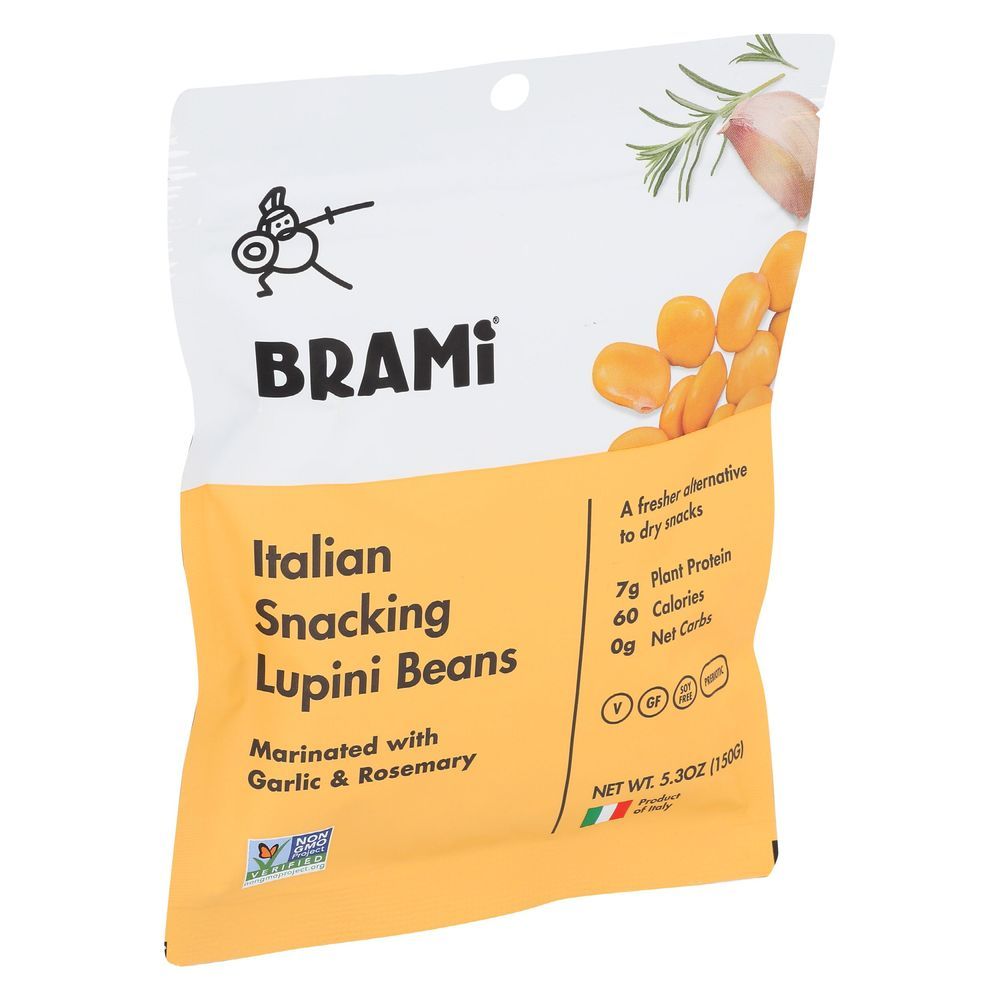 Brami Garlic Herb Lupini Bean Snacks, 5.3 Ounce -- 8 Per Case