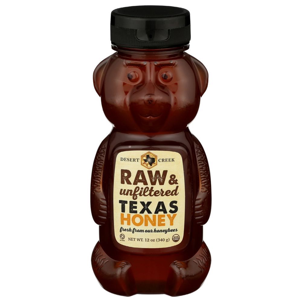 Desert Creek Raw And Unfiltered Texas Honey, 12 Fluid Ounce -- 6 Per Case