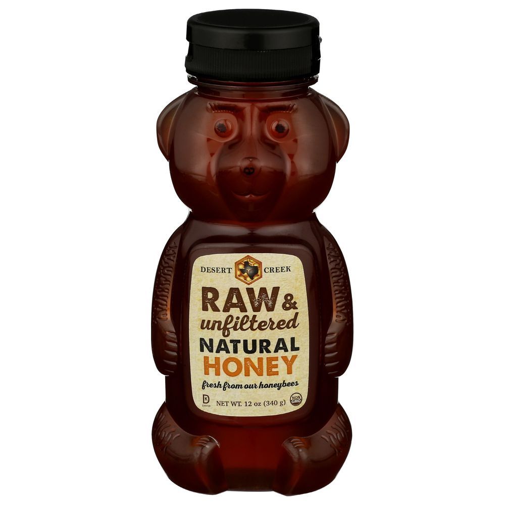 Desert Creek Raw And Unfiltered Natural Honey, 12 Fluid Ounce -- 6 Per Case