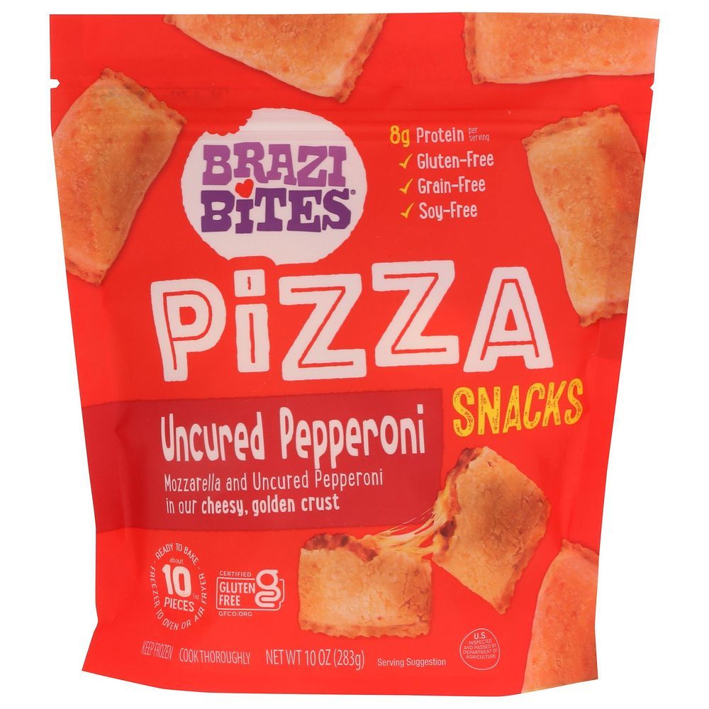 Brazi Bites Pizza Nadas Cheese Uncured Pepperoni, 10 Ounce -- 8 Per Case