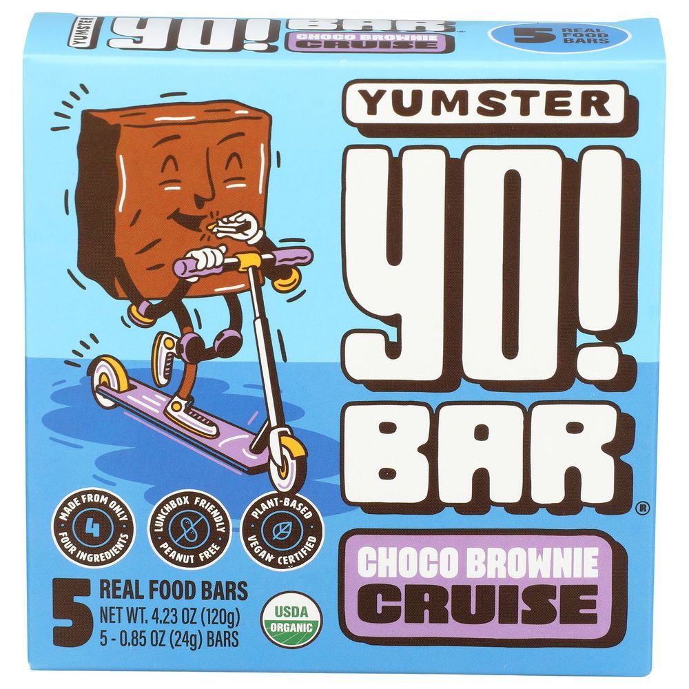 Bearded Brothers Organic Chocolate Brownie Cruise Yumster Yo Bar, 4.23 Ounce -- 6 Per Case
