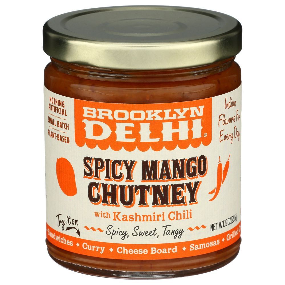 Brooklyn Delhi Spicy Mango Chutney, 9 Ounce -- 6 Per Case