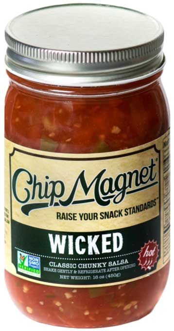 Chip Magnet Wicked Classic Chunky Salsa, 16 Ounce -- 6 Per Case