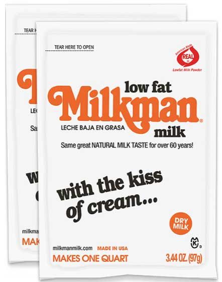 Milkman Instant Low Fat Dry Milk, 3.44 Ounce -- 12 Per Case