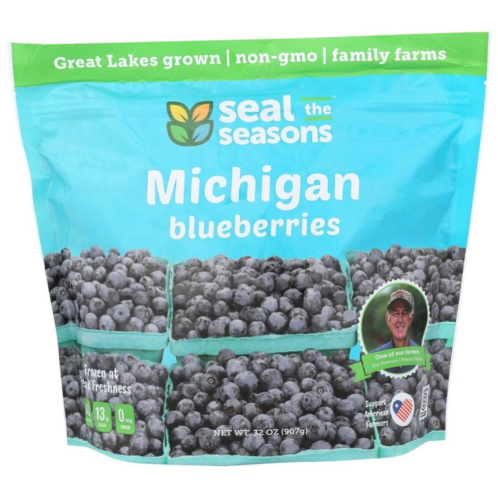 Seal The Seasons Michigan Blueberries, 32 Ounce -- 6 Per Case