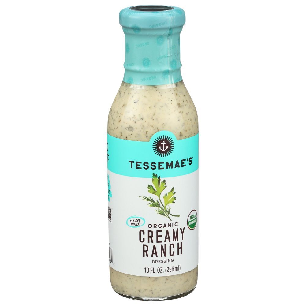 Tessemae's Organic Creamy Ranch Dressing, 10 Ounce -- 6 Per Case