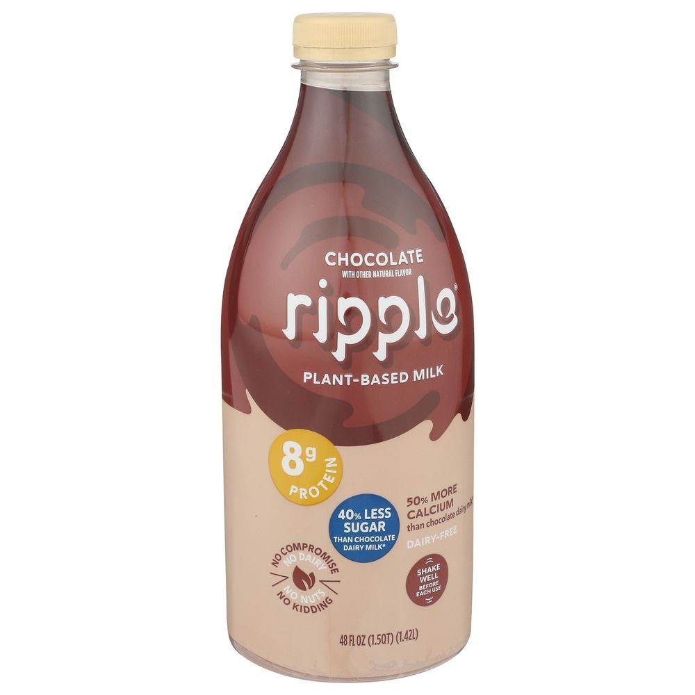 Ripple Dairy Free Chocolate Milk, 48 Fluid Ounce -- 6 Per Case