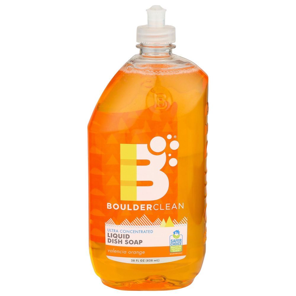 Boulder Clean Valencia Orange Liquid Dish Soap, 28 Ounce -- 6 Per Case