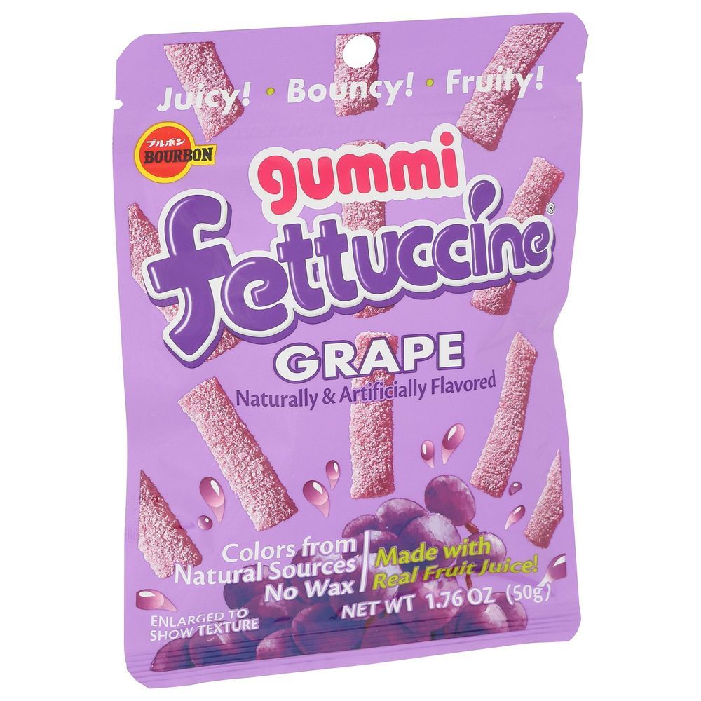Bourbon Fettuccine Grape Gummi, 1.76 Ounce -- 10 Per Case
