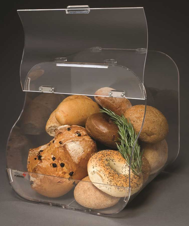Rosseto Clear Acrylic Stackable Bakery Case, 11 X 12 X 11.5 Inch