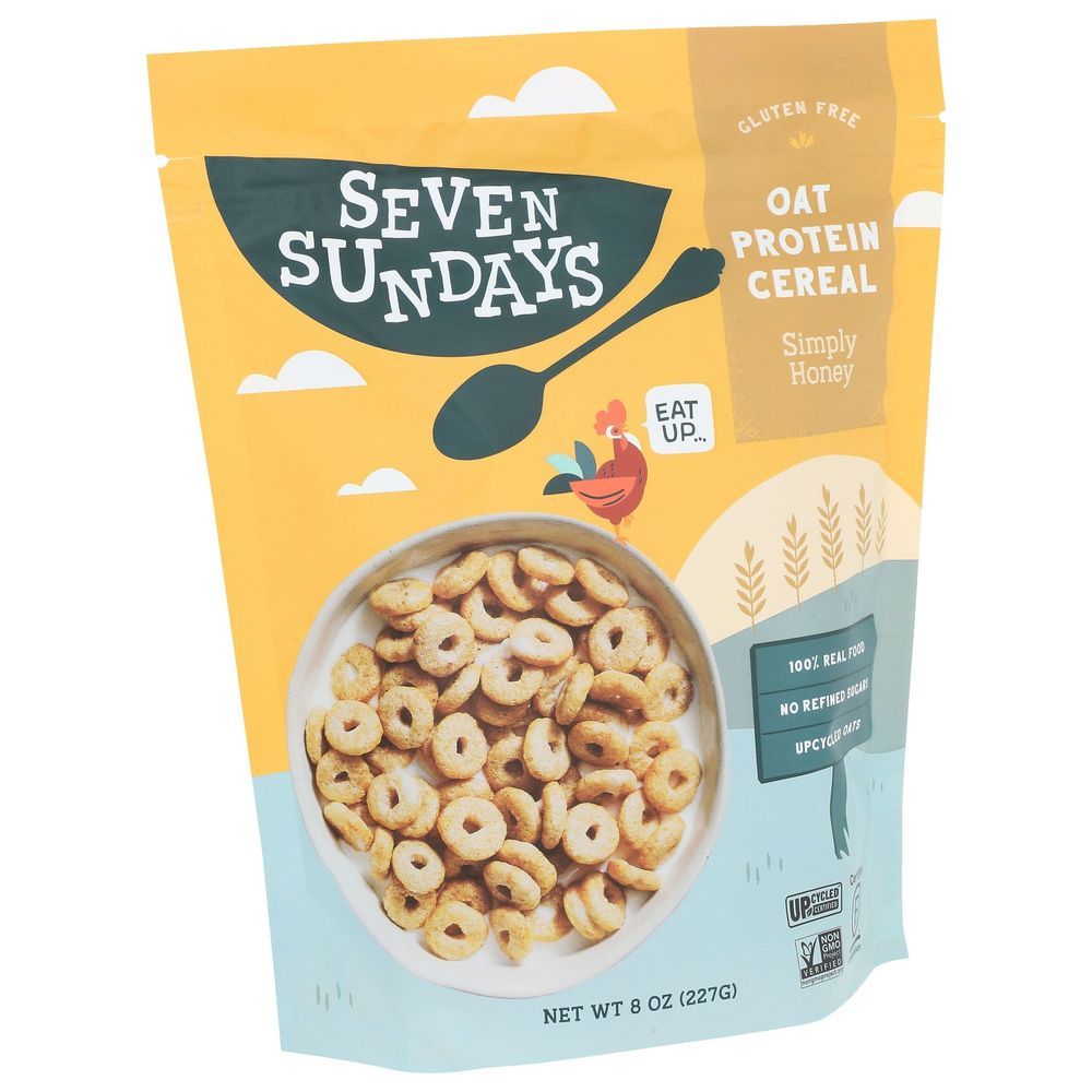 Seven Sundays Oat Protein Honey Cereal, 8 Ounce -- 6 Per Case
