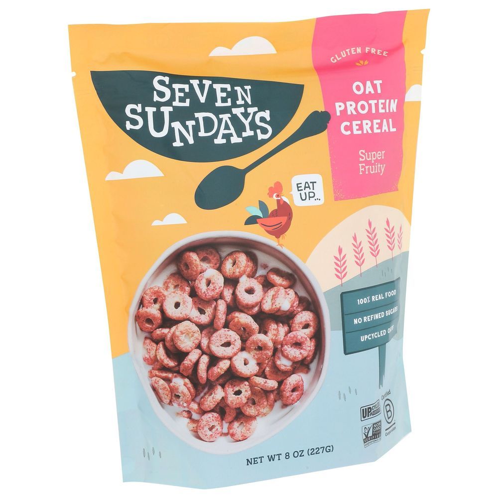 Seven Sundays Super Fruity Oat Protein Cereal, 8 Ounce -- 6 Per Case